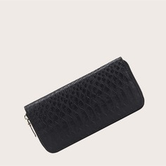 Длинный кошелек с крокодиловым тиснением Shein