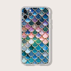 Чехол для iPhone с чешуевидным принтом Shein