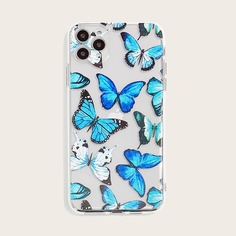Чехол для iPhone с принтом бабочки Shein