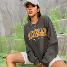 Текст Повседневный Свитшоты Shein