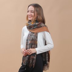 Контрастный шарф с принтом Shein