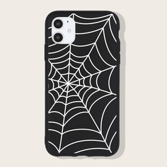 Чехол для iPhone с рисунком паутины Shein