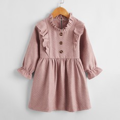 Платье в горошек для девочек Shein