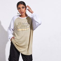 Текст Повседневный Свитшоты Shein