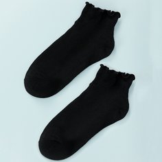 Однотонные носки с оригинальной отделкой Shein