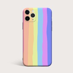 Чехол для iPhone в полоску Shein