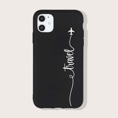 Чехол для iPhone с текстовым принтом Shein