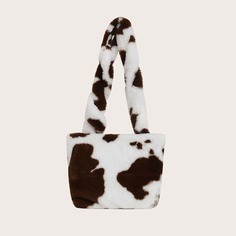 Сумка на плечо с коровьим узором Shein