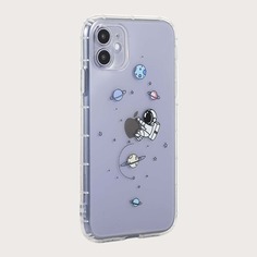Прозрачный чехол для iPhone с оригинальным принтом Shein