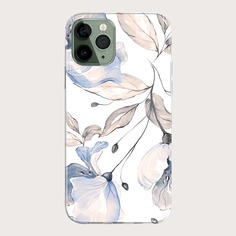 Чехол для iPhone с цветочным принтом Shein