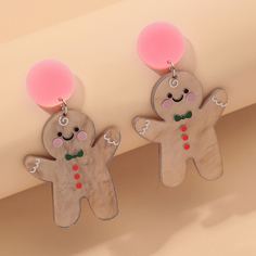 Рождество серьги-подвески в мультипликационной форме Shein