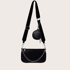 Сумка через плечо с цепочкой и кошельком Shein