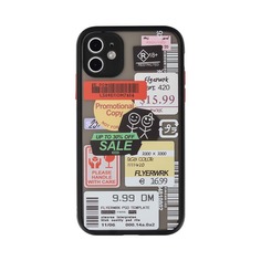 Чехол для iPhone с принтом этикетки Shein