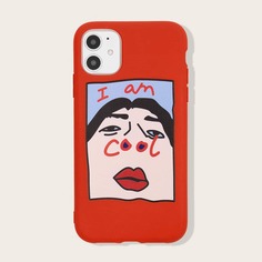 Чехол для iPhone с оригинальным принтом Shein