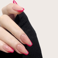 24шт Накладные ногти и 1 лист ленты Shein