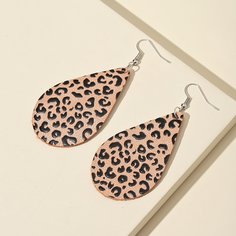 Серьги-подвески с леопардовым рисунком Shein