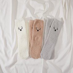 с вышивкой Мультяшный принт Носки Shein