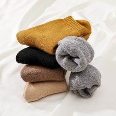 Однотонные носки 5 пар Shein