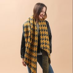 Шарф с рисунком "хаундстут Shein