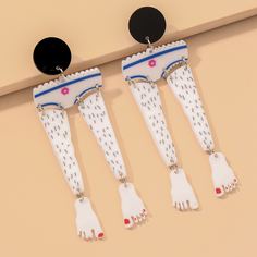 Серьги-подвески с ногой Shein