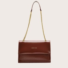 Сумка на плечо с цепочкой и крокодиловым тиснением Shein