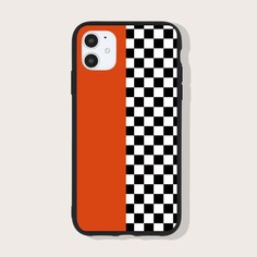 Чехол для iPhone в клетку Shein