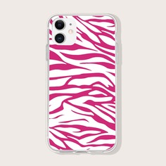 Чехол для iPhone с зебровым принтом Shein