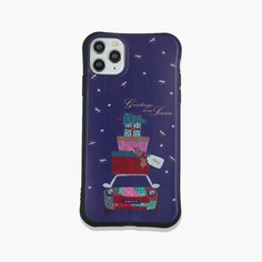 Рождество чехол для iPhone с принтом машины Shein