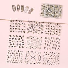 30 листов наклейка для ногтей с узором бабочки Shein