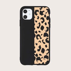 Чехол для iPhone с леопардовым принтом Shein