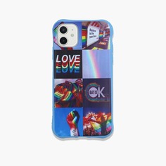 LGBT чехол для iPhone с узором радуги Shein