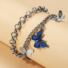 Многослойный браслет с бабочкой Shein