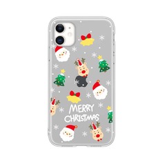 Прозрачный чехол для iPhone с принтом "Рождество Shein