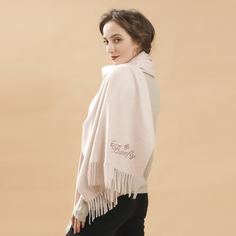 Шарф с узором бабочки Shein