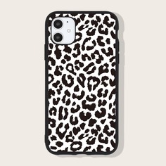 Чехол для iPhone с леопардовым принтом Shein