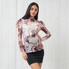 Сетчатый топ с оригинальным рукавом для беременных Shein