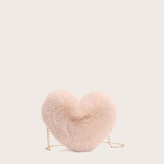 На цепочке Сердечко Институтский Сумка через плечо Shein