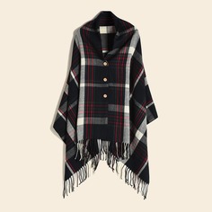 Клетчатые изображения Повседневный Шарфы Shein