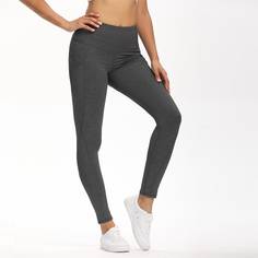 с карманами Одноцветный Спортивные леггинсы Shein