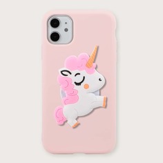 Чехол для iPhone с держателем для телефона в форме единорога Shein