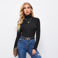 Однотонная футболка Shein