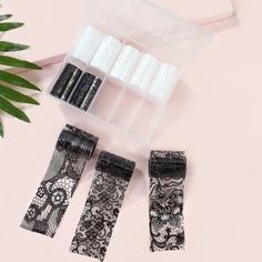 10шт наклейка для ногтей с кружевным узором Shein