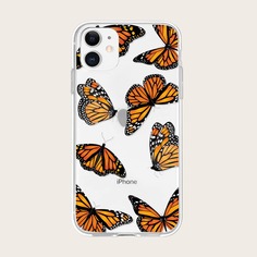 Чехол для iPhone с принтом бабочки Shein