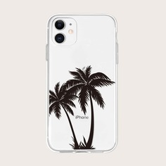 Чехол для iPhone с принтом кокосовой пальмы Shein