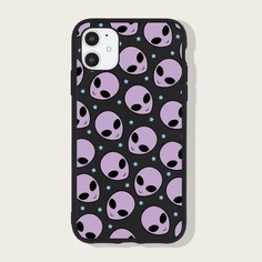 Чехол для iPhone с мультипликационным принтом Shein