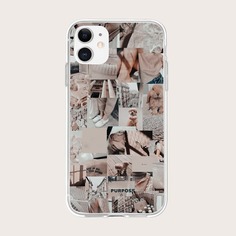 Чехол для iPhone с животным принтом Shein