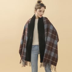 Шарф в клетку Shein