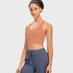 Одноцветный Спортивные бюстгальтеры Shein