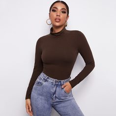 Одноцветный Основы Футболки Shein