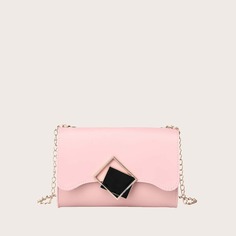 Сумка на цепочке с геометрическим декором Shein